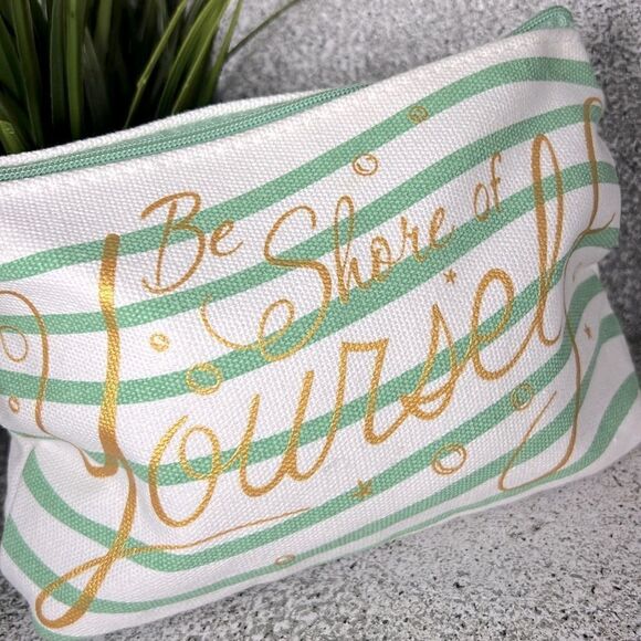 Coastal Cosmetic Carry-All Bag Ganz Be Shore of Yourself Makeup Travel - Picture 2 of 5